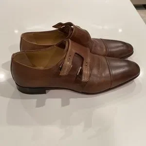 Men’s Brown Christian Louboutin Double Buckle Shoes 42.5 Sartok - Buckle shoes - Patinated calf leather - Havane  main image 3